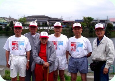 商東OBレース(80歳台)、出漕前